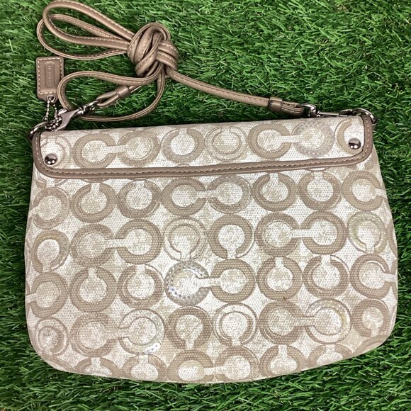 Coach Poppy Kristin Logo Small Shoulder Bag & Card Wallet - Picture 9 of 16